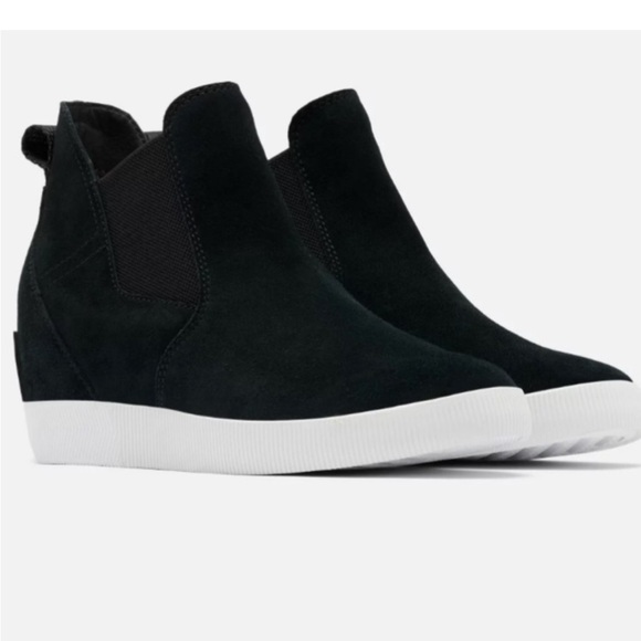 Sorel Out N About Slip-On Women's Wedge - Size 8 Black - Picture 5 of 10